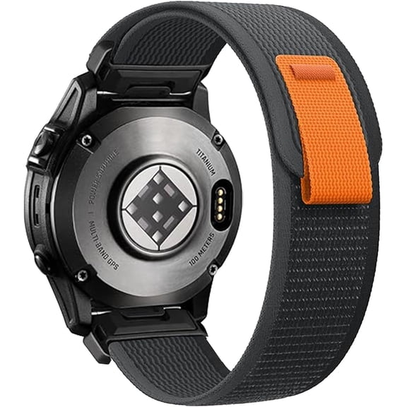 PLUMYHG-Trail Loop Quickfit 20/22/26 Watch Band for Garmin fenix/epix/Forerunner/Approach/Tactix/MARQ/Quatix/D2 Series Fenix 7/Fenix 6/6x/Fenix 5/5x/Forerunner 965/955/945 Replacement Sport Band