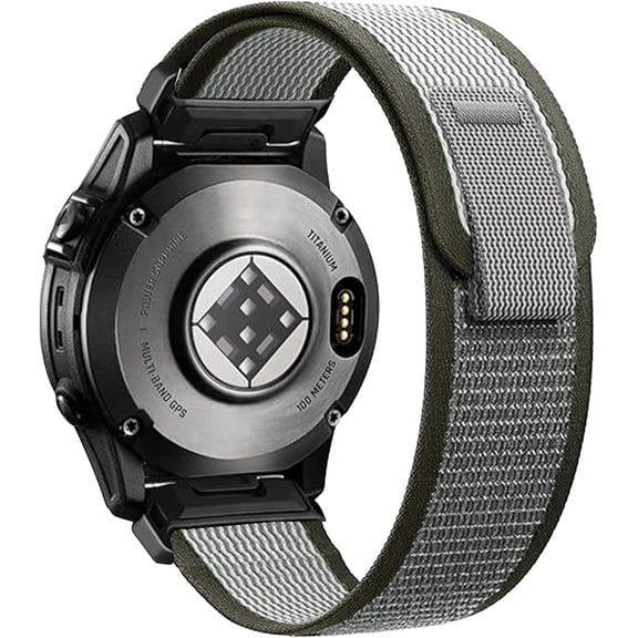 PLUMYHG-Trail Loop Quickfit 20/22/26 Watch Band for Garmin fenix/epix/Forerunner/Approach/Tactix/MARQ/Quatix/D2 Series Fenix 7/Fenix 6/6x/Fenix 5/5x/Forerunner 965/955/945 Replacement Sport Band