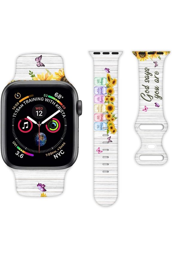 -Watch Band Compatible with Apple Watch 38mm 40mm 41mm 42mm 44mm 45mm 49mm for Women Men Sport Silicone Wristbands Strap for IWatch Series 9 8 7 6 5 4 3 2