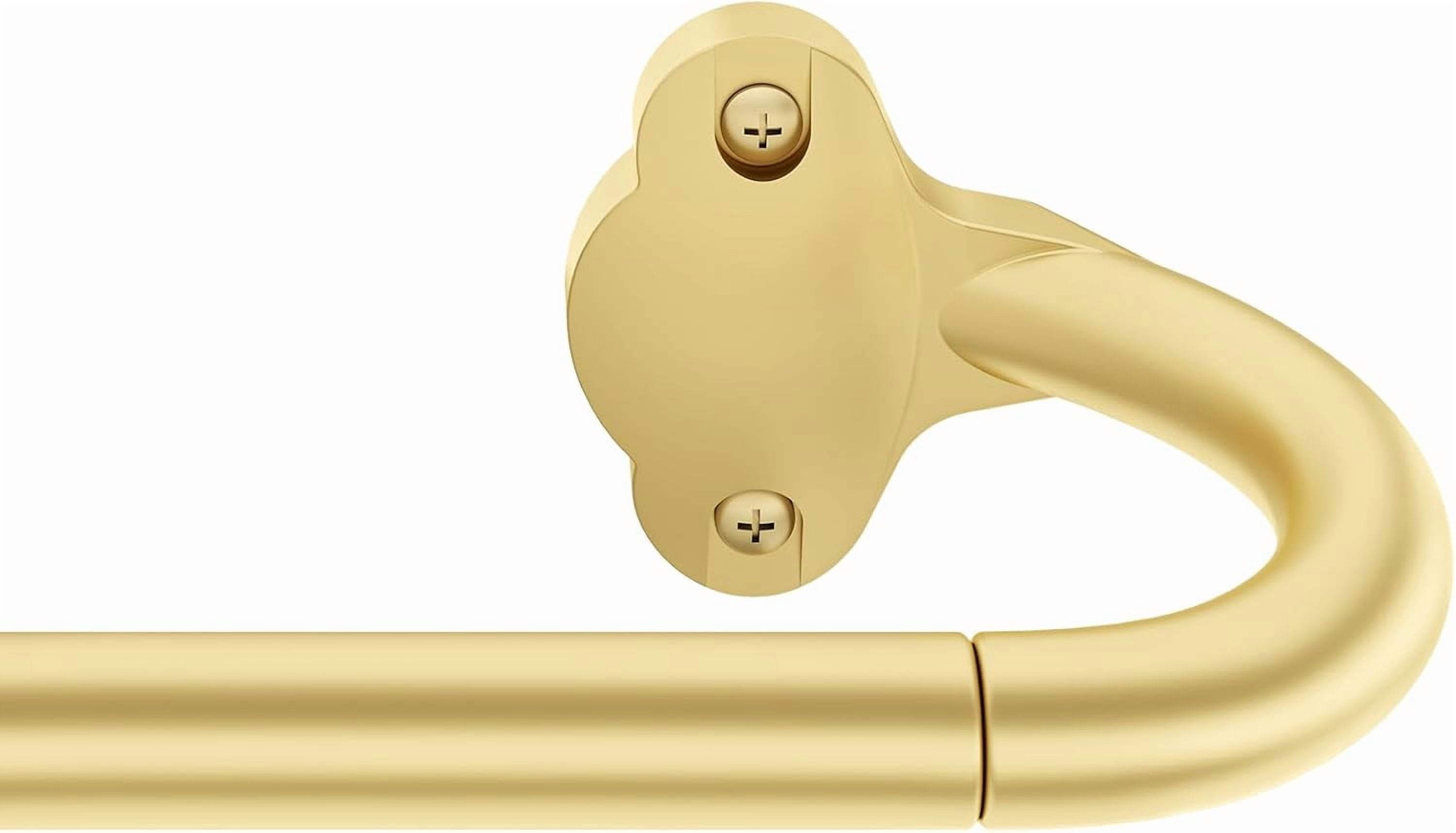 PLUMYHG-Wrap Around Blackout Curtain Rod 18-60 Inch (1.5-5 Ft), 5/8