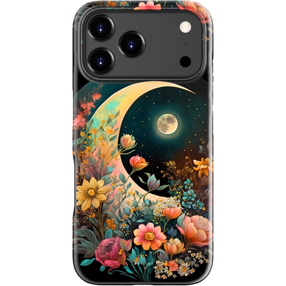PLUMYHG-for iPhone 17 Pro Max Case - Wireless Charging Compatible - Dual-Layer Hard Shell + Silicone Cover - Shockproof Protective Phone Case with Trendy Designs for Women - Forest in The Mist