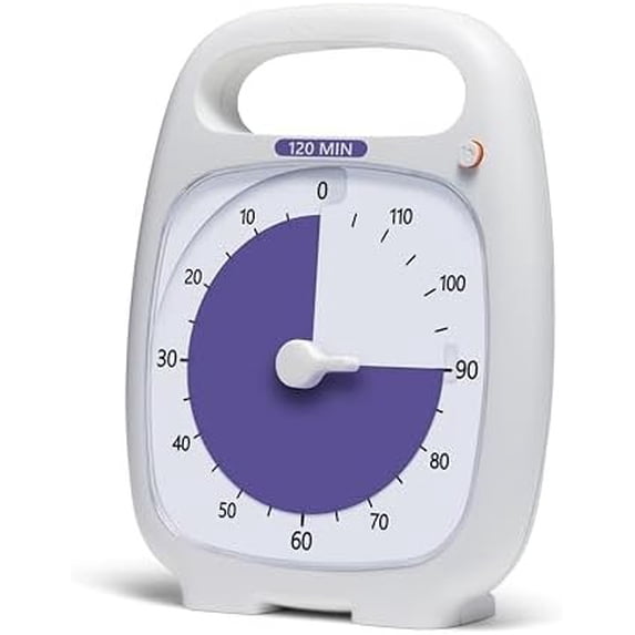 PLUS 120 Minute Desk Visual Timer Countdown Timer with Portable Handle ...