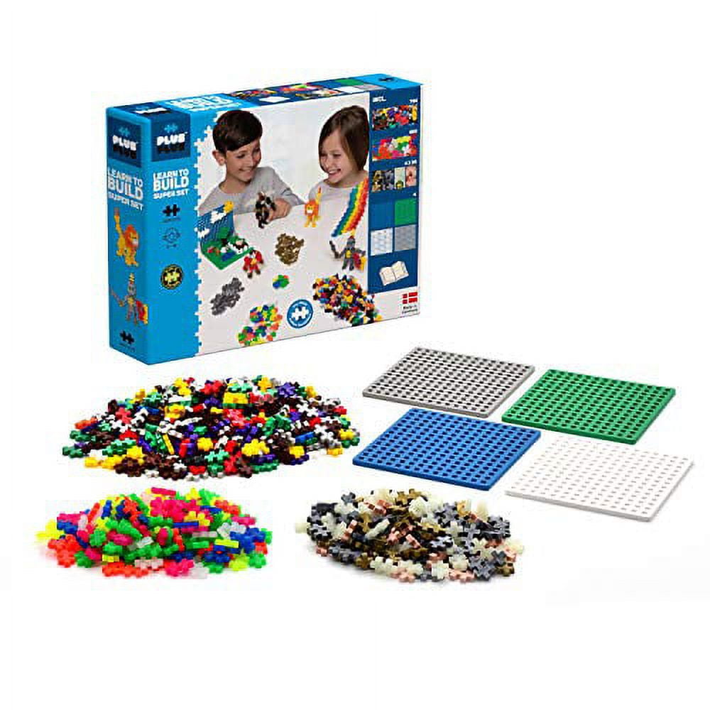PLUS PLUS plus plus - instructed play set - 170 piece safari - construction  building stem / steam toy, interlocking mini puzzle blocks