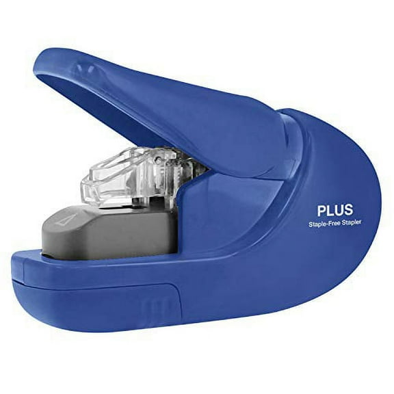 PLUS Paper Clinch Compact Staple Free Staple Blue