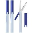 thumbnail image 1 of PLUS Pen Style Compact Twiggy Scissors with Cover 3-Pack Blue, 1 of 3