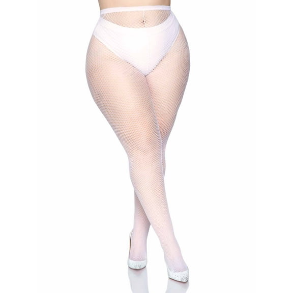PLUS SIZE FISHNET PANTYHOSE PL