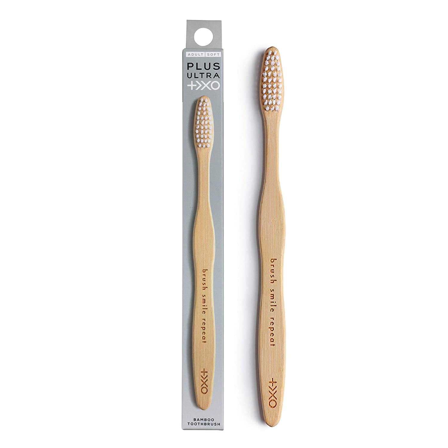 PLUS ULTRA Bamboo Toothbrush | PLUS ULTRA Logo Etched on Toothbrush ...