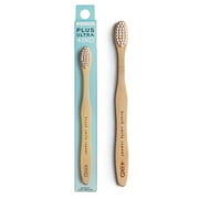 PLUS ULTRA Bamboo Toothbrush, Soft Bristle All-Natural Toothbrush Brush Smile Repeat Handle