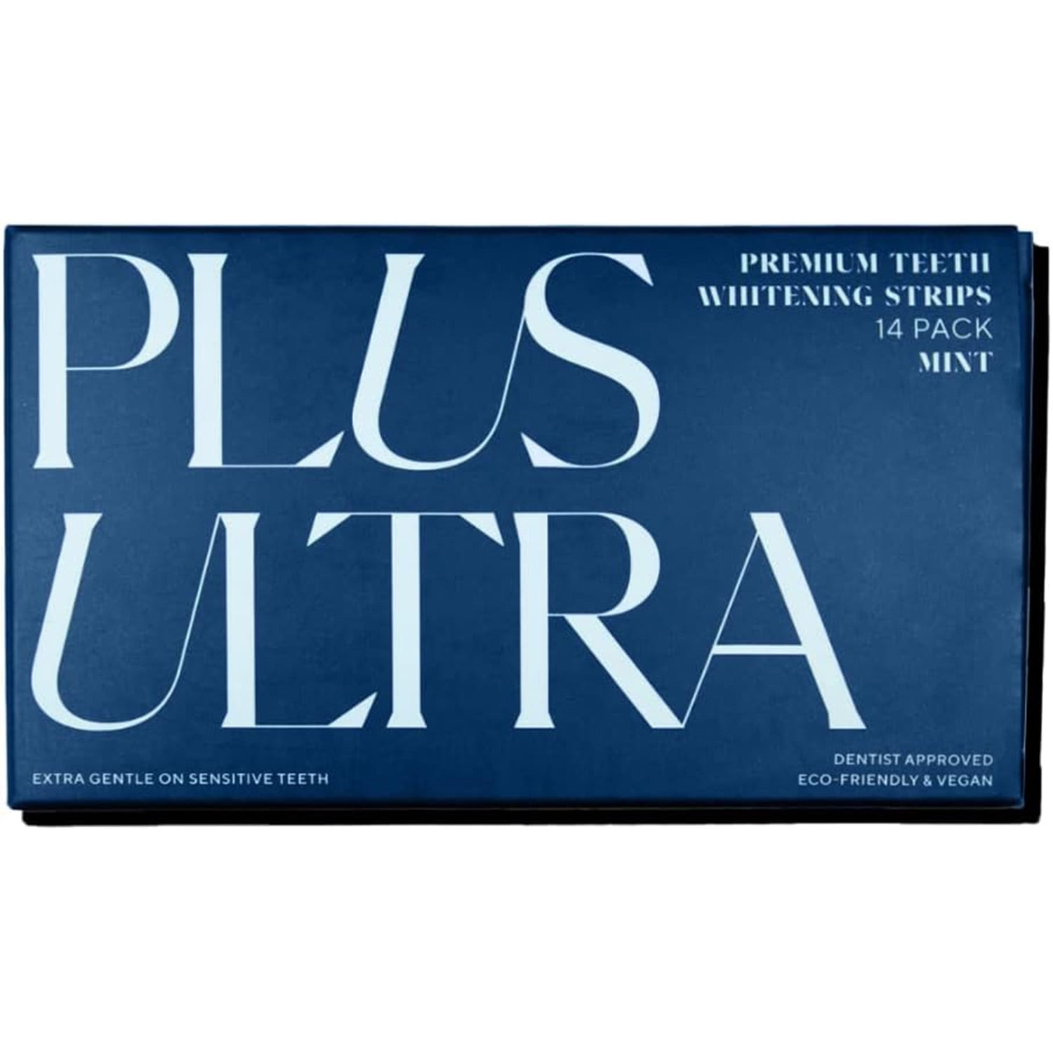 PLUS ULTRA Teeth Whitening Strips, Stain Remover & Teeth Whitener, 28 Strips, 14 Treatments, Mint