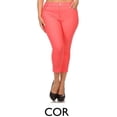 thumbnail image 1 of PLUS Women's Solid Cropped Pants, 1 of 3