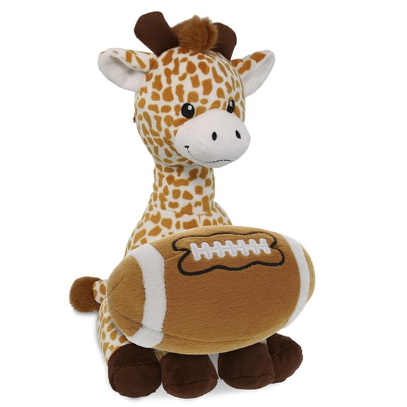 DolliBu Super Soft Giraffe Stuffed Animal with Football Plush  Soft Huggable Giraffe, Adorable Playtime Plush Toy, Cute Wild Life Gift Plush Doll Animal Toy for Kids and Adults  10 Inches