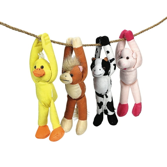 PLUSH LONG ARM FARM ANIMALS - Toys - 12 Pieces