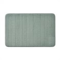 thumbnail image 1 of Hotel Style Green Plush Memory Foam Bath Mat 18" x 27", 1 of 6