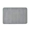 thumbnail image 1 of Hotel Style Plush Memory Foam Bath Mat Grey 18"X27", 1 of 7