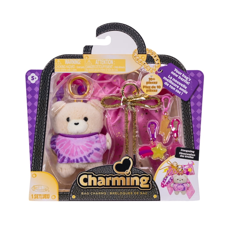 Charming Bag Charms Stargazing Set with Plush Teddy Doll