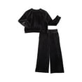 thumbnail image 1 of Athletic Works Girls Plush Velour Top and Pants Set, 2-Piece, Sizes 4-18, 1 of 3