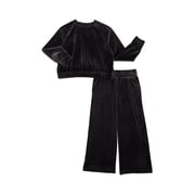 Girls Plush Velour Top and Pants Set, 2-Piece, Sizes 4-18
