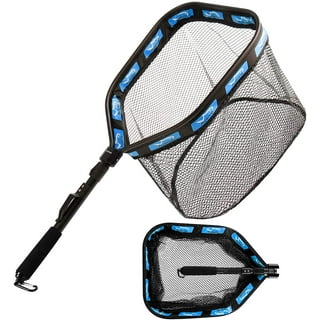 Tackle HD Telescopic Landing Net, 36 to 57-Inch Long Fishing Net, Fish Net  with 12-Inch Deep Rubber Mesh, Fishing Gear and Equipment for Saltwater