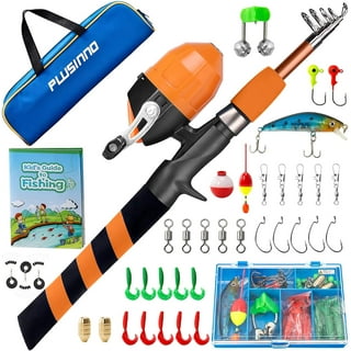 SPRING PARK Kids Fishing Pole Telescopic Fishing Pod All-in-One Fishing Kit  with Travel Box and Reel Kit for Boys, Girls, Or Youth 