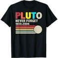 thumbnail image 1 of PLUTO NEVER FORGET Retro Style Funny Space, Science Vintage T-Shirt, 1 of 4