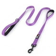 thumbnail image 1 of PLUTUS PET Double Handle Dog Leash 6ft Long, Padded Traffic Handle, Heavy Duty and Reflective, Training Leash for Medium Large Dogs, Purple, 1 of 7