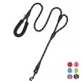 thumbnail image 1 of PLUTUS PET Double Handle Rope Dog Leash 6ft Long, Padded Traffic Handle, Heavy Duty and Reflective, Training Leash for Medium Large Dogs, Black, 1 of 6