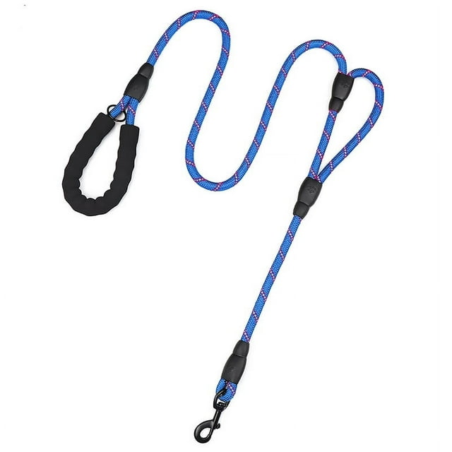 PLUTUS PET Double Handle Rope Dog Leash 6ft Long, Padded Traffic Handle, Heavy Duty and