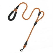 PLUTUS PET Double Handle Rope Dog Leash 6ft Long, Padded Traffic Handle, Heavy Duty and Reflective, Training Leash for Medium Large Dogs, Orange