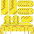 thumbnail image 1 of PM 24 Guests Softball Party Decorations Paper Plates and Napkins Tablecloth Set Softball Disposable Birthday Party Tableware Dinnerware Supplies for Table Dinner Kids Birthday Party Decor, 1 of 14