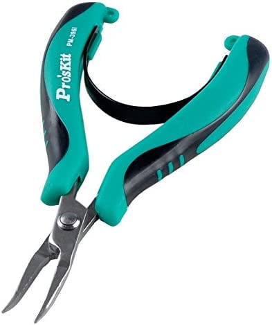 PM-396I AISI420 SS Bent Nose Plier Wire Wrapping Beading Jewelry Tool Handle Tool
