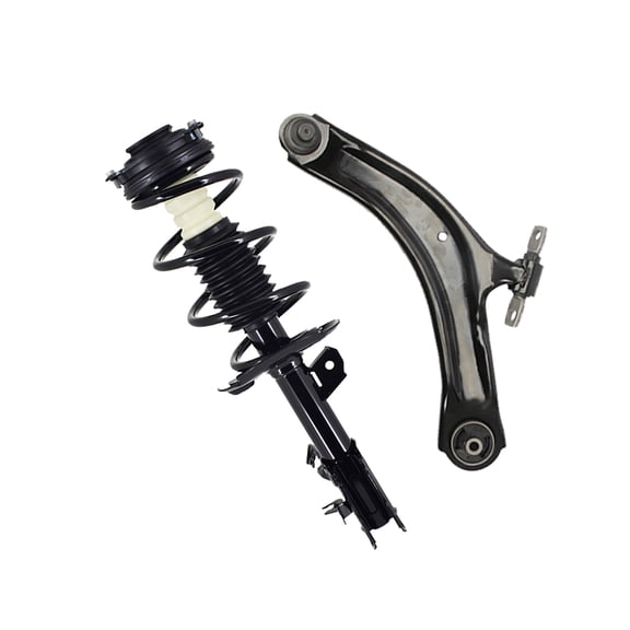 PM Auto Front Left Lower Control Arm Ball Joint-Quick Complete Strut-Coil Spring Assembly For 2008-2012 Nissan Rogue AWD