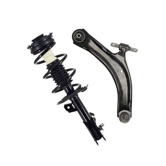 PM Auto Front Right Lower Control Arm Ball Joint-Quick Complete Strut-Coil Spring Assembly For 2008-2012 Nissan Rogue AWD