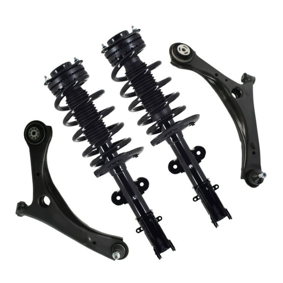 PM Auto Set of 4 Front Lower Control Arm Ball Joint-Quick Complete Strut-Coil Spring Assembly For 2009 2010 Volkswagen Routan V6