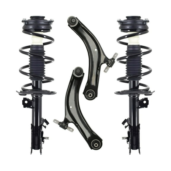 PM Auto Set of 4 Front Lower Control Arm Ball Joint-Quick Complete Strut-Coil Spring Assembly For 2014 2015 Nissan Rogue Select