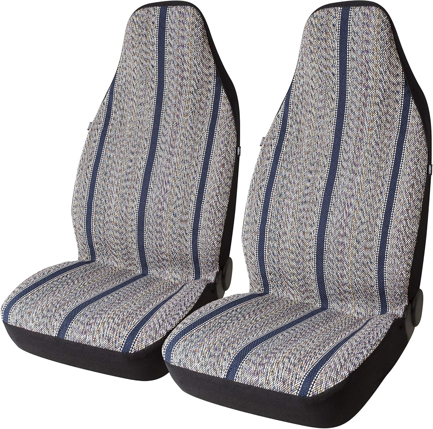 PM  Baja Blanket Bucket Seat Cover for Car, Truck, Van, SUV - Airbag Compatible (2PCS Blue)