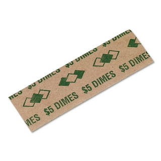 Tubular Coin Wrappers, Nickels, $2, Pop-Open Wrappers, 1000
