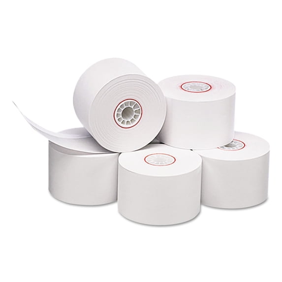 PM Company Impact Bond Paper Rolls, 38 mm x 165 ft, White, 100/Carton