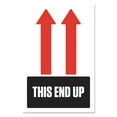 PM Company PrePrinted Shipping Labels, 4 x 6, "THIS END UP", 1000/Roll, 4 Rolls/Carton