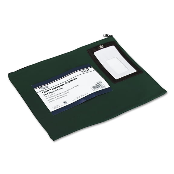 PM Company SecurIT Flat Dark Green Transit Sack, 14w x 11h -PMC04648