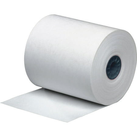 PM Company Single Ply Thermal Cash Register/POS Rolls, 3 1/8" x 273 ft., White, 50/Pack