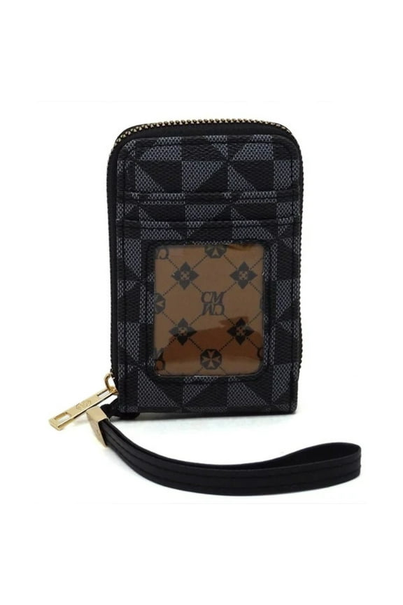 PM Monogram Accordion Card Holder Wallet Wristlet
