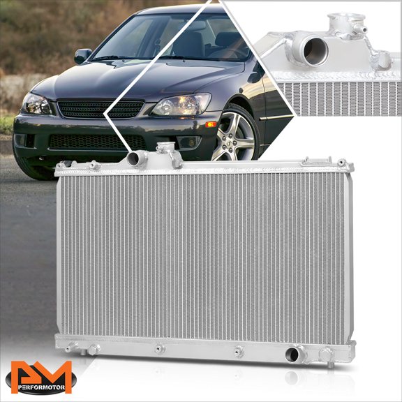 PM PERFORMOTOR 2-Row Full Aluminum Cooling Radiator for 01-05 Lexus IS300 Altezza EX10 2JZ MT