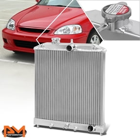 PM PERFORMOTOR 2-Row Full Aluminum Racing Radiator for Civic Eh/Ej/Em/Del Sol Eg/Integra Db Dc