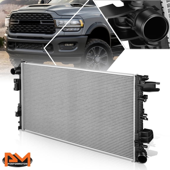 PM PERFORMOTOR Aluminum Core Cooling Radiator for 19-24 Ram 2500 3500 6.7L Diesel DPI-13871