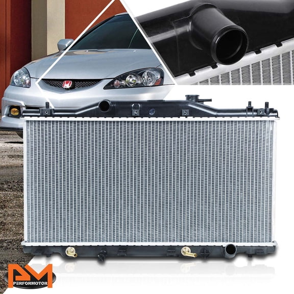 PM PERFORMOTOR Aluminum Core OE Replacement Radiator For 02-06 Acura RSX 2.0L AT All DPI-2412