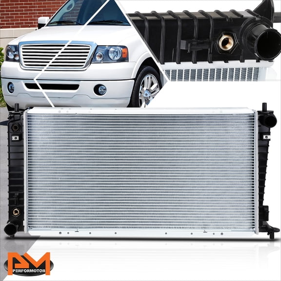 PM PERFORMOTOR Aluminum Core OE Replacement Radiator for 99-04 Ford F150/Super Duty AT DPI-2401