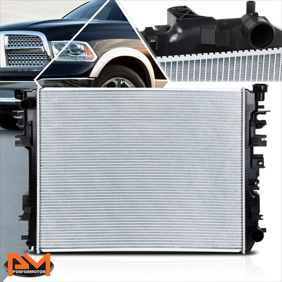 PM PERFORMOTOR Aluminum Core OE Style Radiator for 09-18 Ram 1500/2500/3500 Truck AT DPI-13129