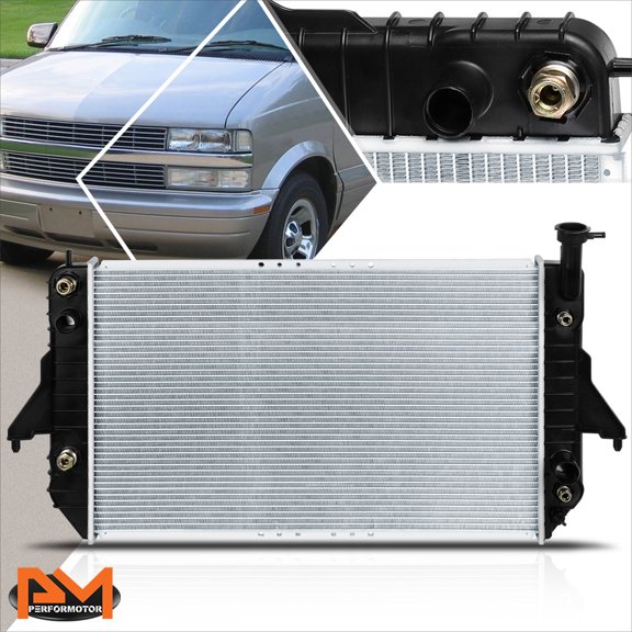 PM PERFORMOTOR Aluminum Core OE Style Radiator for 96-05 Chevy Astro/GMC Safari 4.3 AT DPI-1786