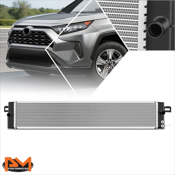 PM PERFORMOTOR Aluminum Core Radiator for 19-25 Toyota RAV4 Prime Venza 2.5L Hybrid DPI-13883