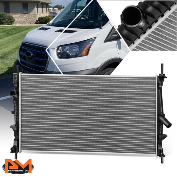 PM PERFORMOTOR Aluminum Drive Motor Inverter Cooler Radiator for 22-24 Ford E-Transit DPI-13933